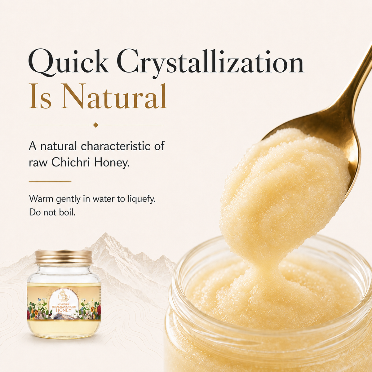 Himalayan Chichri Honey(100% Raw, Pure & Unprocessed) | No Added Sugar